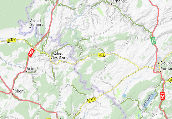 Villeneuve-d&#x27;Amont Map