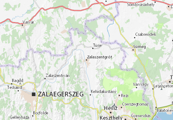Karte Stadtplan Zalaszentgrót