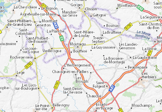 Mapa Plano Saint-Georges-de-Montaigu