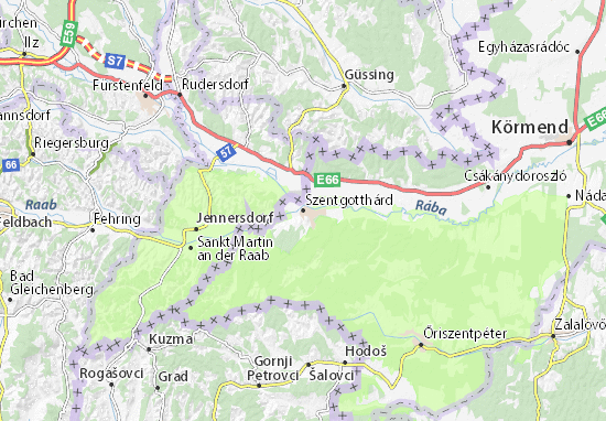 Karte Stadtplan Szentgotthárd