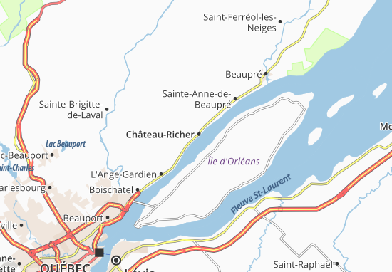 Kaart Plattegrond Château-Richer