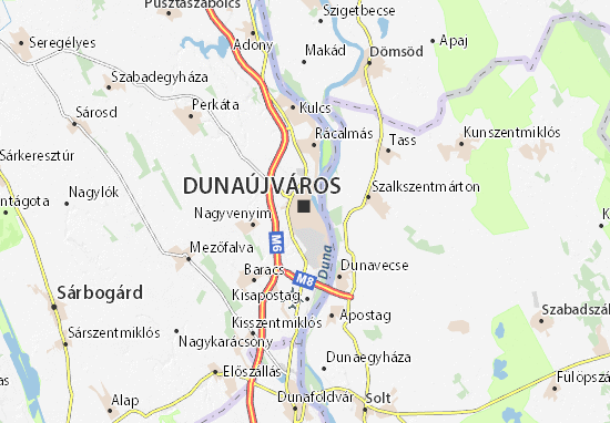 Dunaújváros Map
