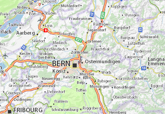 Karte Stadtplan Ittigen