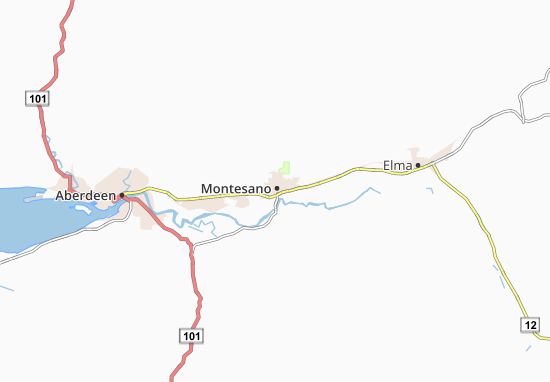 Kaart Plattegrond Montesano