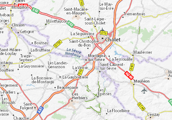 Mapa Plano Mortagne-sur-Sèvre