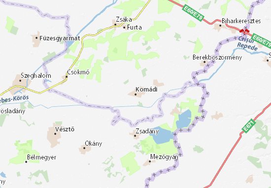 Karte Stadtplan Komádi