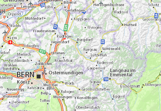 Mapas-Planos Hasle bei Burgdorf