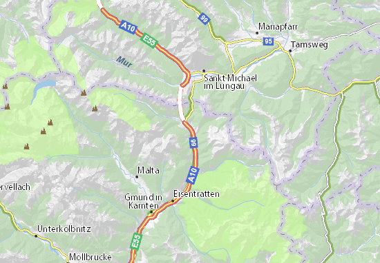 Carte-Plan Rennweg am Katschberg