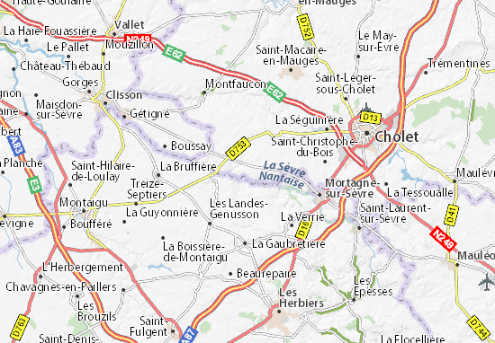 Karte Stadtplan Le Longeron