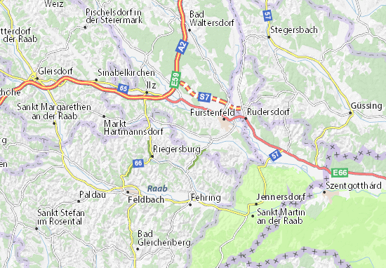 Karte Stadtplan Söchau