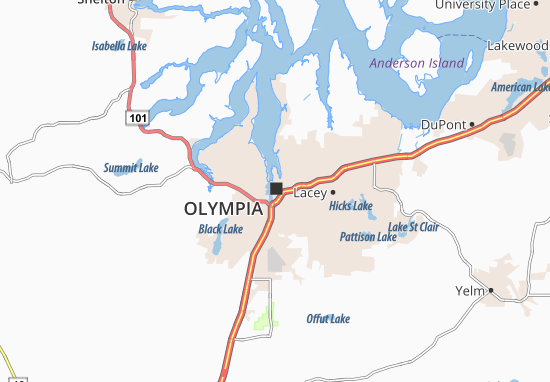 Kaart Plattegrond Olympia