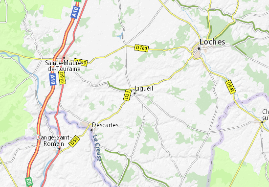 Karte Stadtplan Ligueil