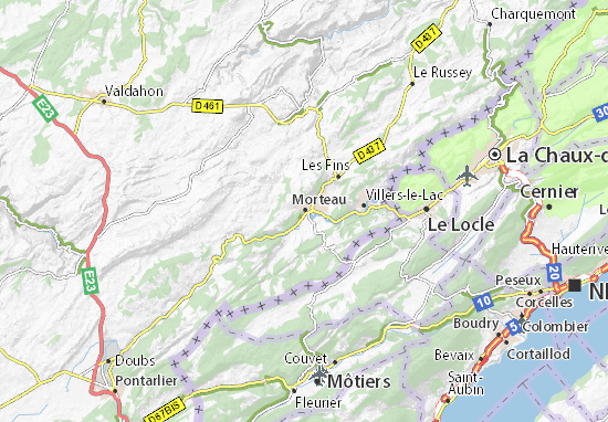Morteau Map