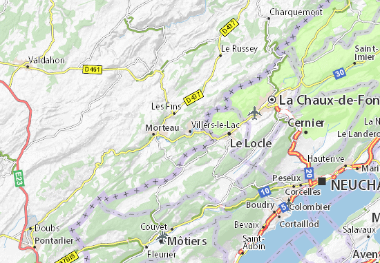 Mapas-Planos Villers-le-Lac