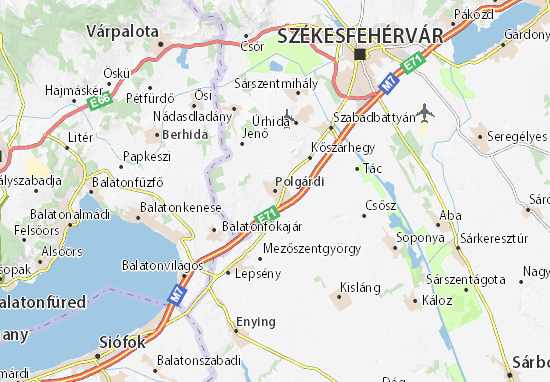 Polgárdi Map