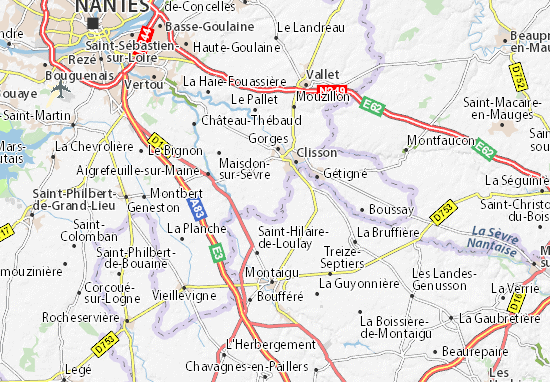Mapa Plano Saint-Hilaire-de-Clisson
