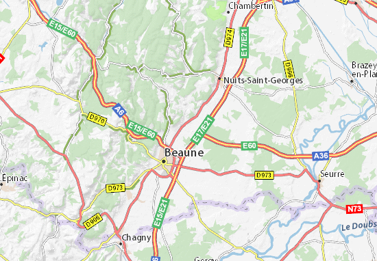 Karte Stadtplan Ladoix-Serrigny