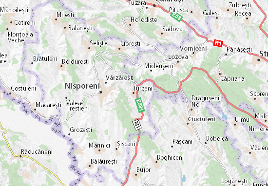 Iurceni Map