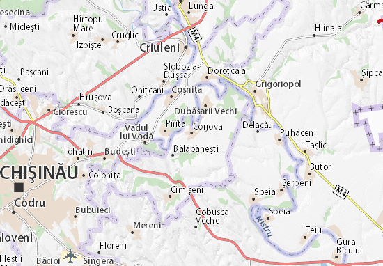 Corjova Map