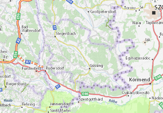 Kroatisch Tschantschendorf Map