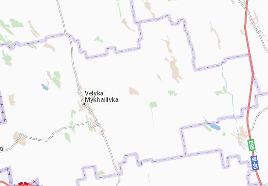 Kaart Plattegrond Novoborysivka