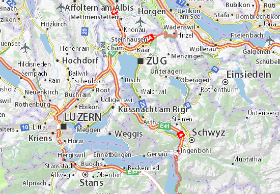 Karte Stadtplan Walchwil