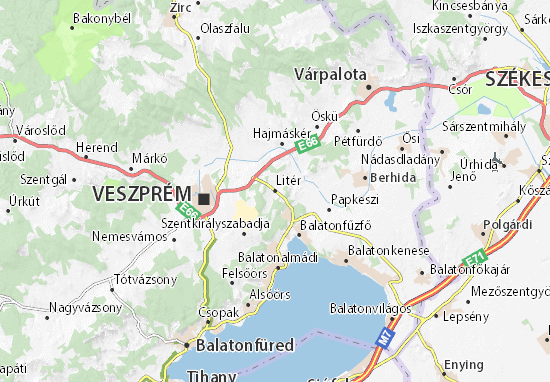 Litér Map