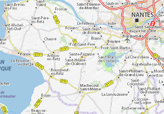 Mapa Plano Sainte-Pazanne