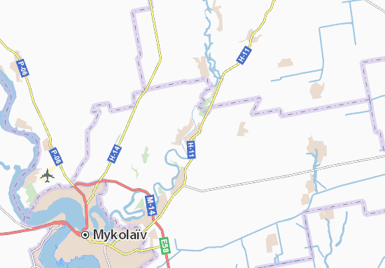 Karte Stadtplan Mykhailo-Laryne