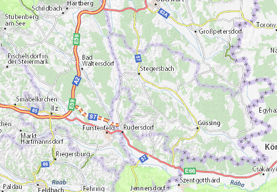 Karte Stadtplan Rohr im Burgenland