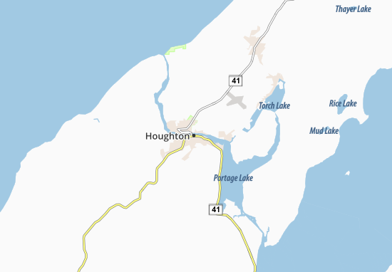 Kaart Plattegrond Houghton