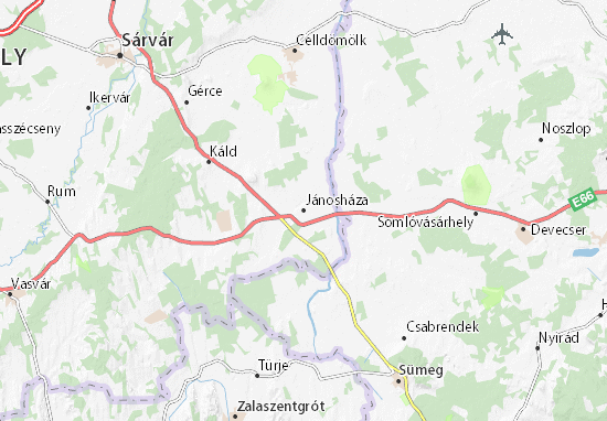 Jánosháza Map