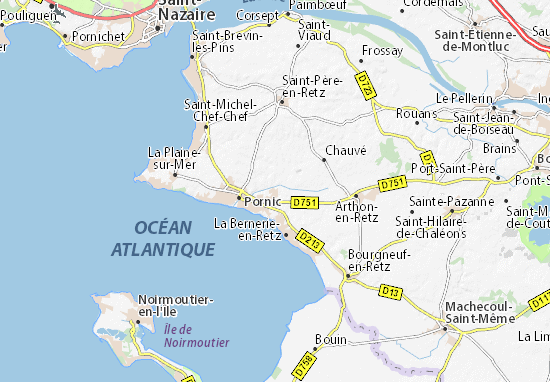 Karte Stadtplan Le Clion-sur-Mer