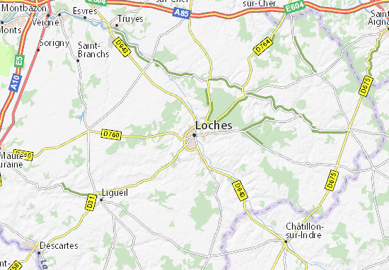 Karte Stadtplan Loches