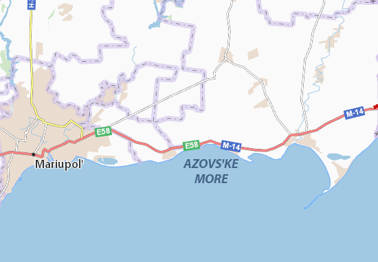 Mapa Sakhanka
