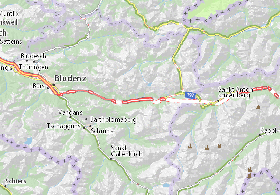 Wald am Arlberg Map