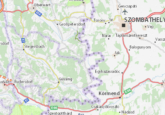 Karte Stadtplan Edlitz im Burgenland