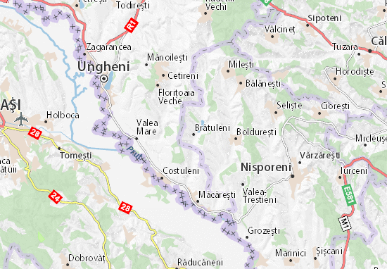 Kaart Plattegrond Brătuleni