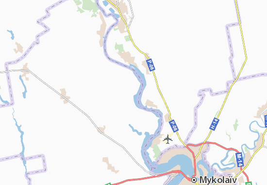 Karte Stadtplan Trykhaty