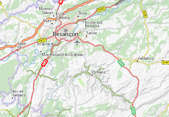 Mapa Tarcenay