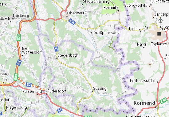 Güttenbach Map