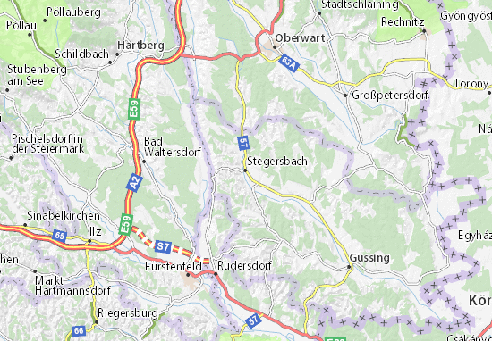 Karte Stadtplan Stegersbach