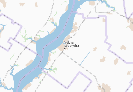 Kaart Plattegrond Velyka Lepetycha