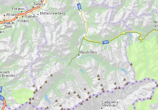 Karte Stadtplan Mayrhofen