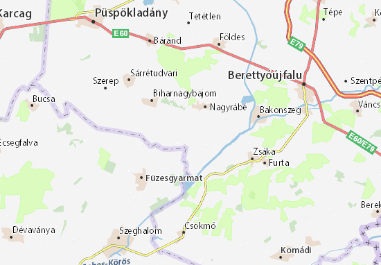 Karte Stadtplan Pernyéspuszta