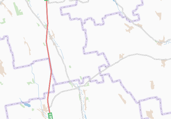 Karte Stadtplan Kateryno-Platonivka