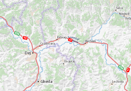 Braniştea Map