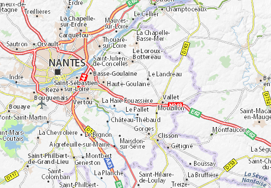 Karte Stadtplan La Chapelle-Heulin