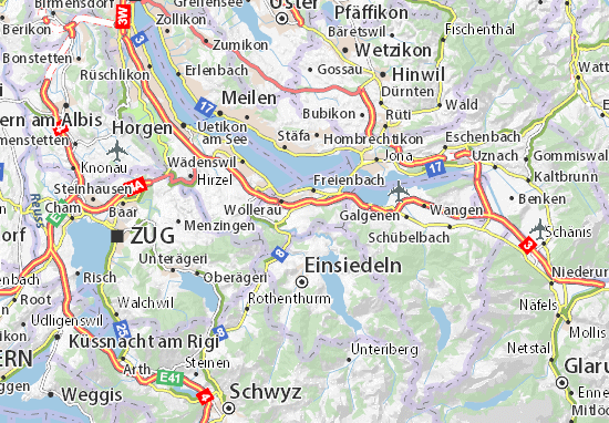 Karte Stadtplan Feusisberg