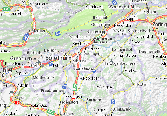 Karte Stadtplan Subingen